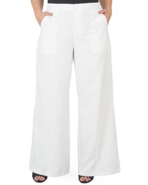 Standards & Practices High Waist Wide Leg Pants - White