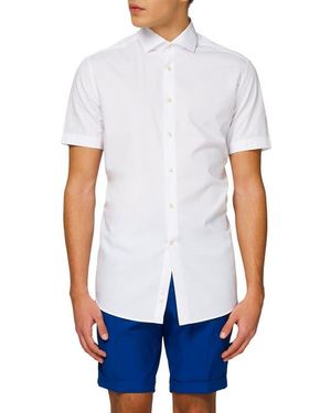 Opposuits Knight Short Sleeve Button-Up Shirt - White
