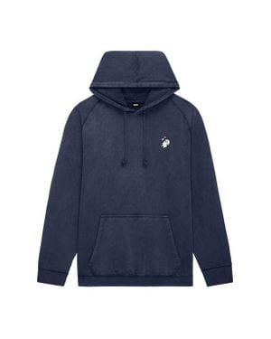 Alix Heartly Ghost Mineral Washed Hoodie - Blue