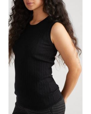UNIVERSAL STANDARD Workwear Rib Sweater Vest - Black
