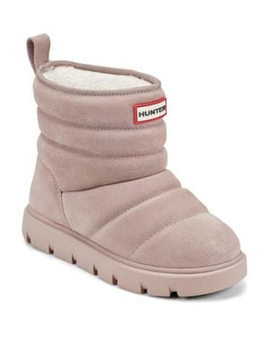 HUNTER Kids' Cuddle Lug Sole Insulated Waterproof Snow Boot - Brown