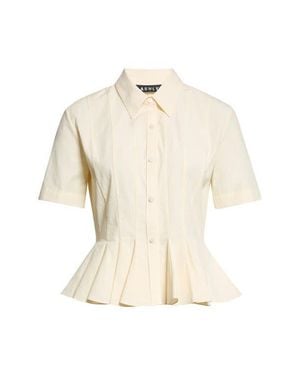 Ashlyn Lulu Cotton Button-Up Shirt - Natural