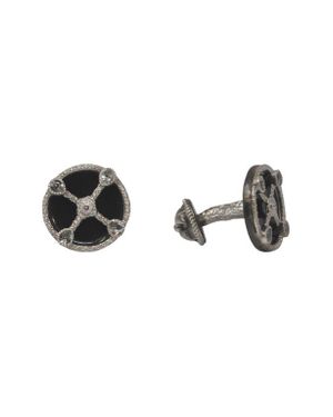 Armenta Romero Sapphire & Diamond Cuff Links - Black