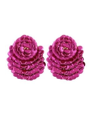 LOTT.gioielli Ce Sq Sequin Fan-Shaped Flower L - Pink