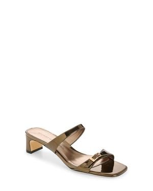 Stuart Weitzman Baby Babette Slide Sandal - Metallic