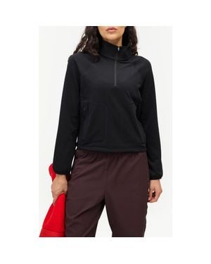 Halfdays Rebecca Half-Zip Fleece Pullover - Black