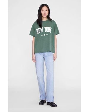 Anine Bing Cade New York College Tee - Green