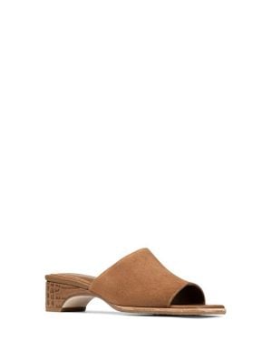 Donald J Pliner Leopard Spot Slide Sandal - Brown