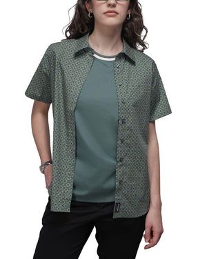 WILDFANG The Essential Oxford Button Up - Green