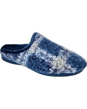 Ron White Lily Mule Slipper - Blue