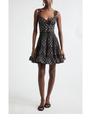 Zimmermann Kindred Spirit Pleated Draped Minidress - Black