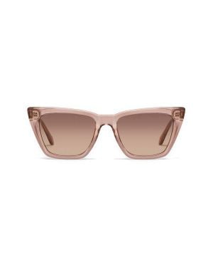 Quay Call The Shots 54Mm Gradient Cat Eye Sunglasses - Pink