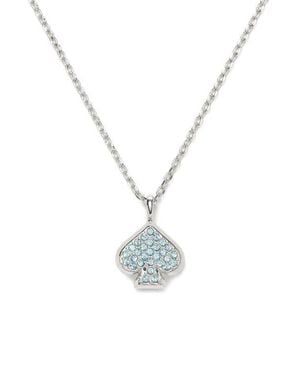 Kate Spade Mini Pavé Pendant Necklace - Blue