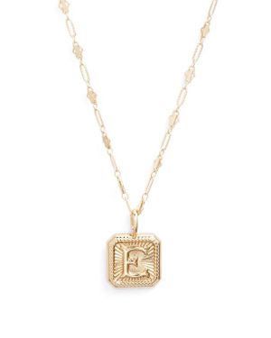 Miranda Frye Harlow Initial Pendant Necklace - Metallic