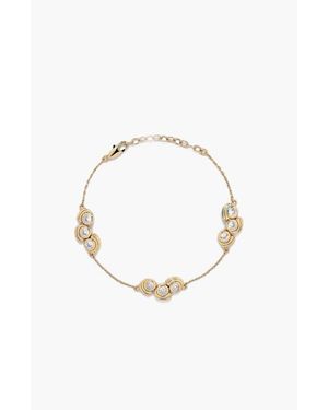 Yoj Mavlo Chain Crystal Bracelet - Metallic