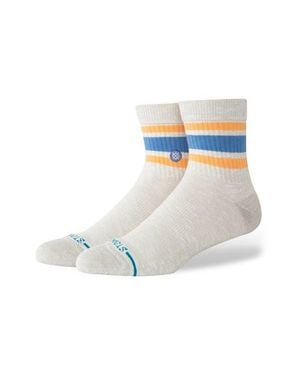 Stance Boyd Slub Quarter Socks - White