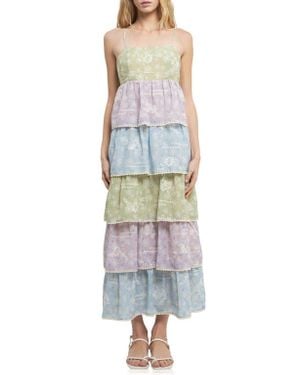 English Factory Floral Tiered Maxi Dress - Multicolor