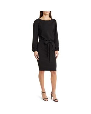 NIKKI LUND Kate Long Sleeve Knit Dress - Black