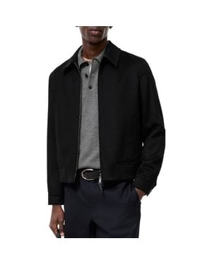 Burberry Cashmere Bloomsbury Harrington Jacket - Black