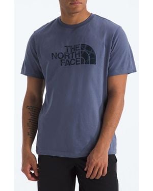 The North Face Evolution Sun Halos Half Dome Cotton Graphic T-Shirt - Blue