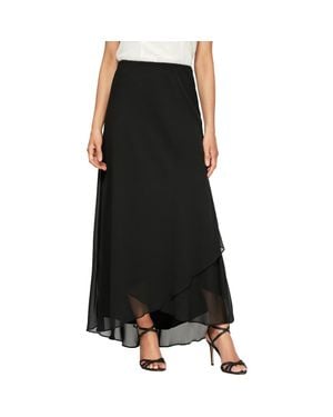 Alex Evenings Tulip Hem Maxi Skirt - Black