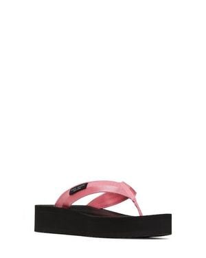 Kate Spade Sam Icon Platform Wedge Flip Flop - White
