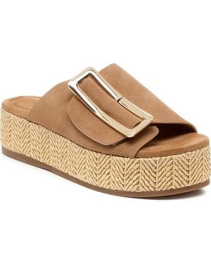 Kelsi Dagger Brooklyn Dover Platform Sandal - Metallic