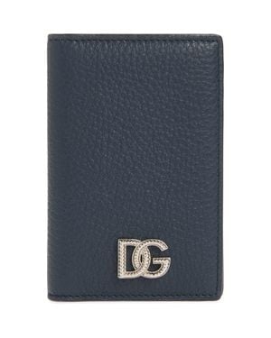 Dolce & Gabbana Dg Logo Leather Continental Wallet - Blue
