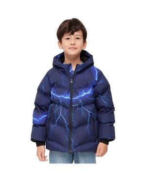 Rokka&Rolla Kids' Seamless Puffer Jacket - Blue