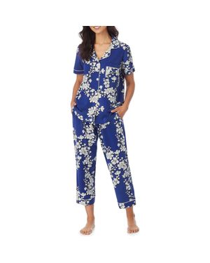 Bedhead Organic Cotton Crop Pajamas - Blue