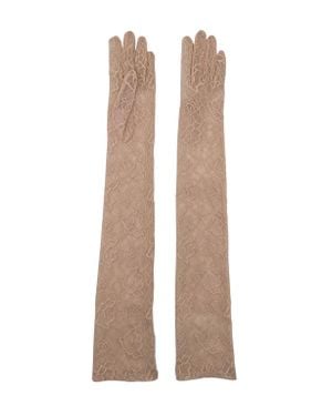 Agnelle Long Lave Gloves - Natural