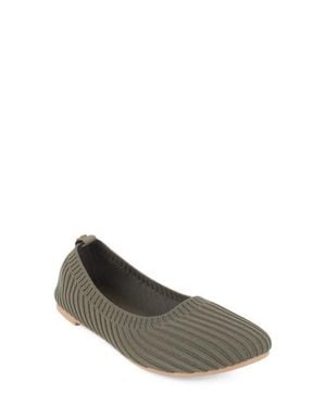 Tahari Clementia Knit Ballet Flat - Gray