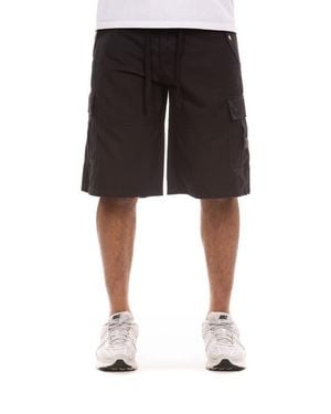 BBCICECREAM Bb Drill Drawstring Cargo Shorts - Black