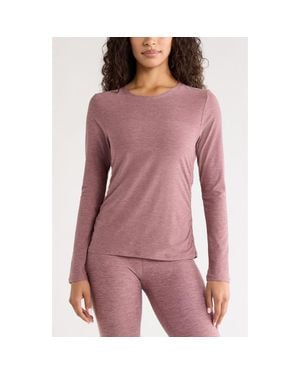 Zella Restore Soft Ruched T-Shirt - Purple