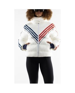 Malibu Ski Club Monogram Mountains Jacket - White