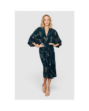 Baltic Born Shaneen Ruched Midi Dress - Blue