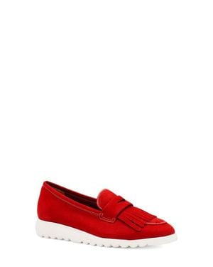 Amalfi by Rangoni Elemento Fringe Penny Loafer - Red