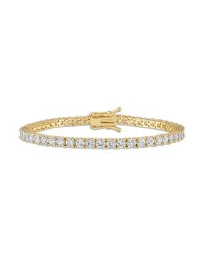 Alexa Leigh Crystal Tennis Bracelet - Metallic