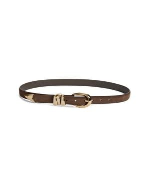 Madewell Triple Keeper Suede Belt - Multicolor