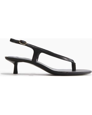 H&M Kitten-Heeled Sandals - Metallic
