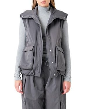 Grey Lab Boxy Vest - Gray