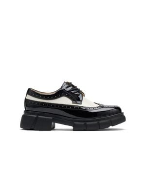 MARC NOLAN Ms. Alexander Leather Lug Wingtip Derby - Black
