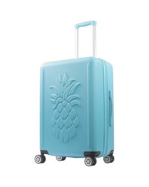 Tommy Bahama 26 Hardside Spinner Luggage With 3D Pineapple - Blue