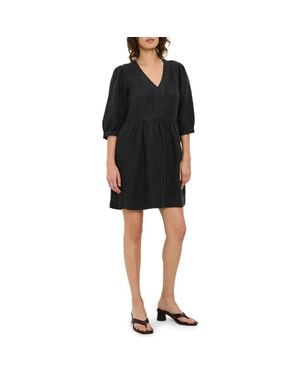 Michael Stars Brielle Linen Blend Minidress - Black
