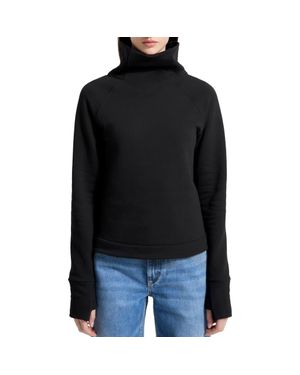 MARCELLA Washington Mock Neck Sweatshirt - Black