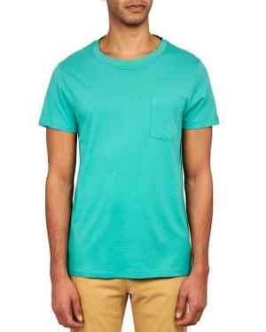 Con.struct Slim Fit Solid Crew T-Shirt - Green