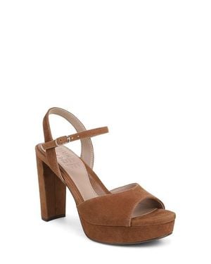 Naturalizer Marigold Ankle Strap Platform Sandal - Brown