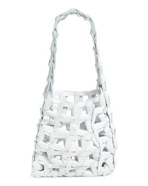 SC103 Links Leather Shoulder Bag - White