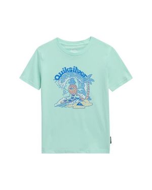 Quiksilver Kids' Pizza & Pineapple Cotton Graphic T-Shirt - Green