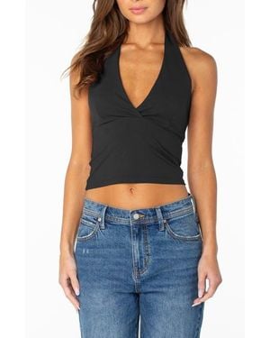 Roxy South Shore Crop Halter Top - Blue